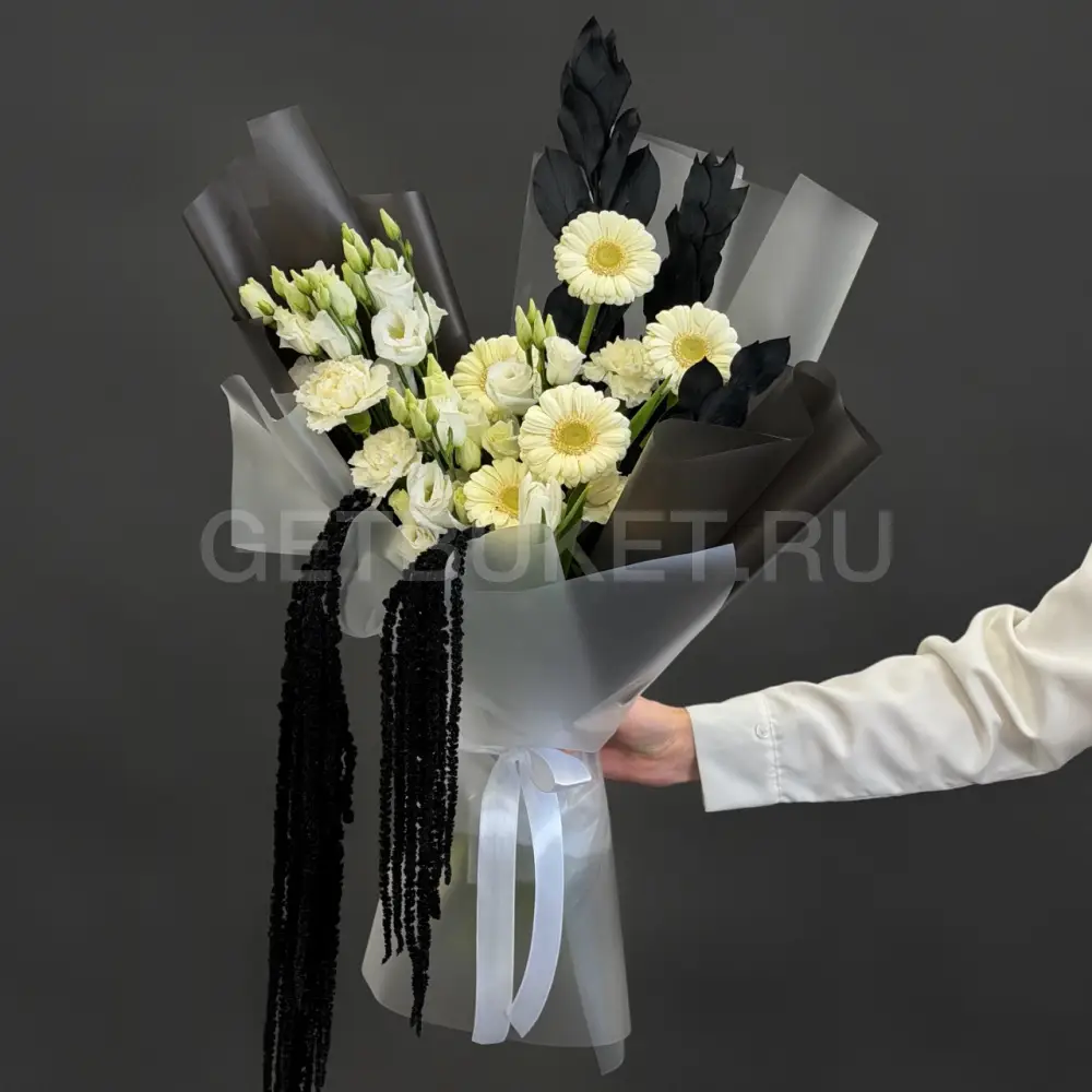 224812 Букет "Черно-белая гармония"