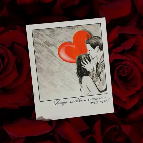 Миниатюрные открытки про Любовь 